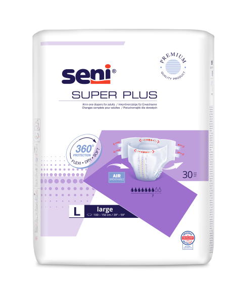 Підгузки для дорослих SENI SUPER PLUS large. (30 шт.)